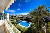 West facing 3 bedroom apartment overlooking the pool and garden in gated community with 24 hour security Guadalmina Baja, Marbella