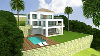 New build villa standing on the site of an old villa in an established and much sought after residential location, Estepona