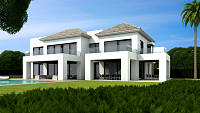New build luxury villa is being built on the grand contemporary style with large well-proportioned rooms, Casasola, Estepona 